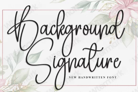 Background Signature Fuente