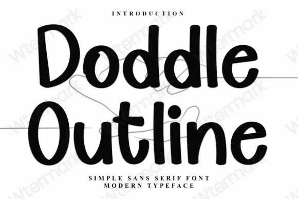 Doddle Outline Fuente
